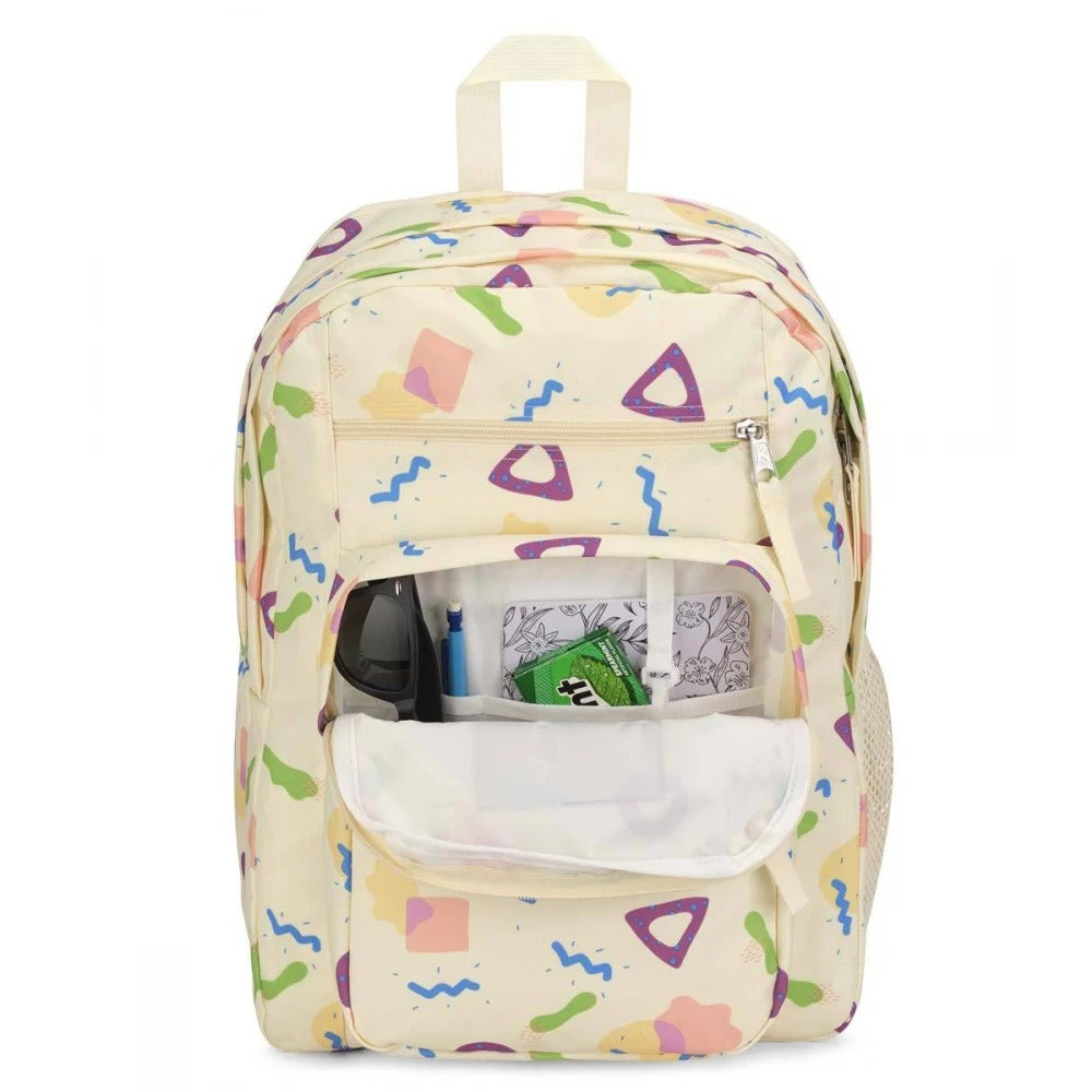 JanSport Backpack Big Student Memphis Mood Neon