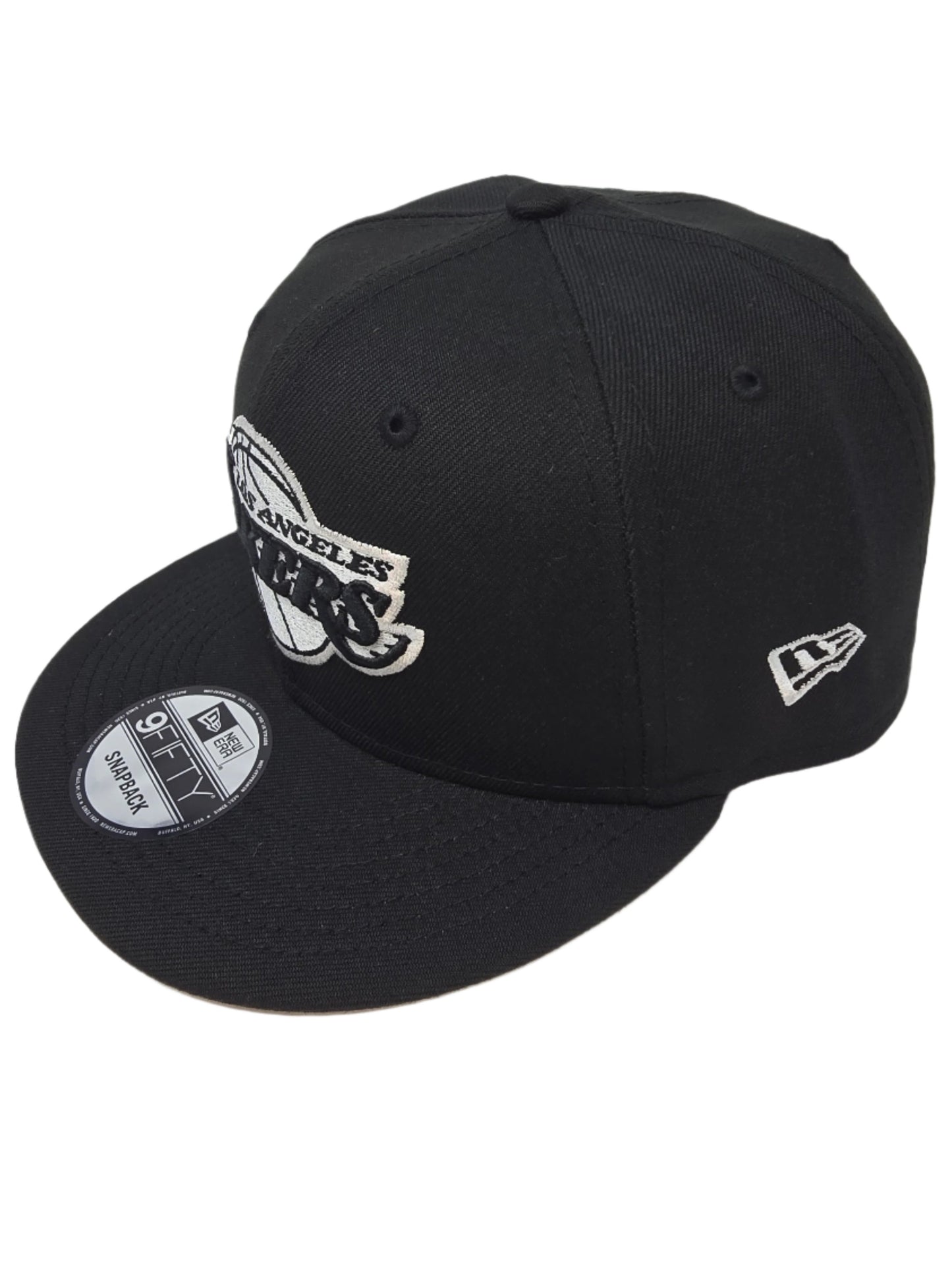 Los Angeles Lakers Officially Licensed NBA New Era 9FIFTY Black and White Snapback