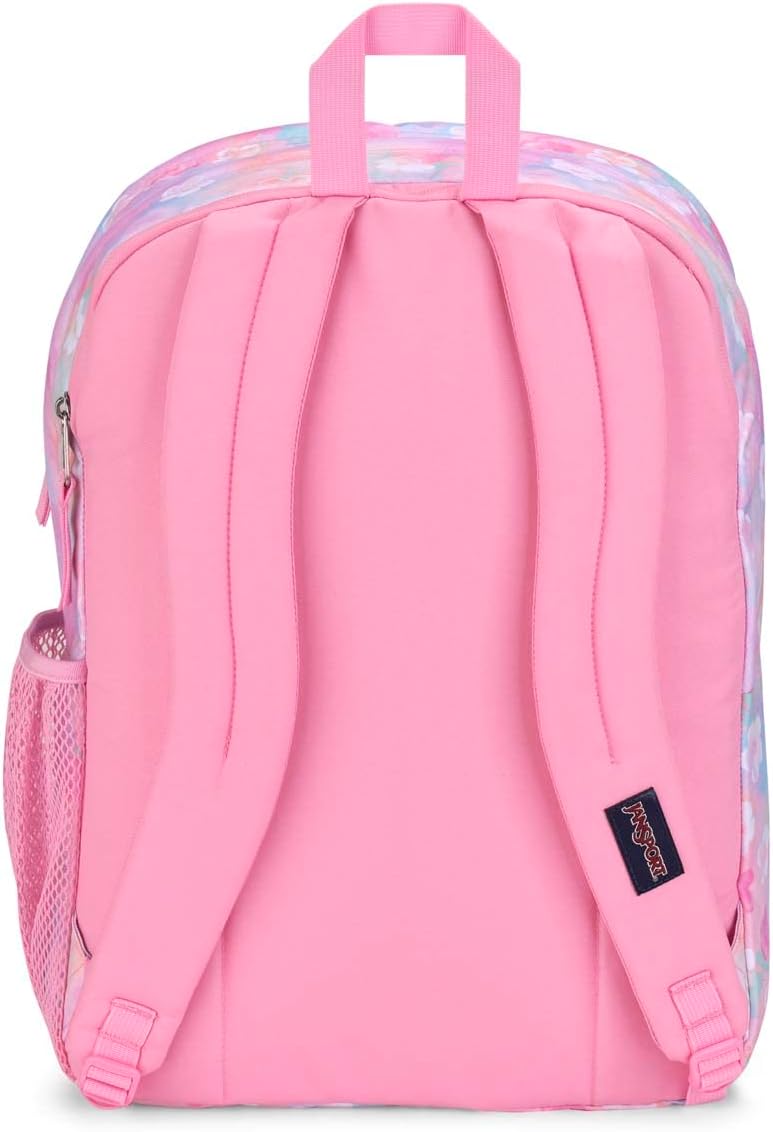 JanSport Backpack Big Student Neon Daisy Pink