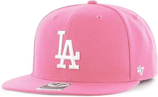 47 Los Angeles Dodgers Hat (LA Dodgers) Mens Womens Adjustable Baseball Cap No Shot Captain Style, Snapback, Pink, One Size…
