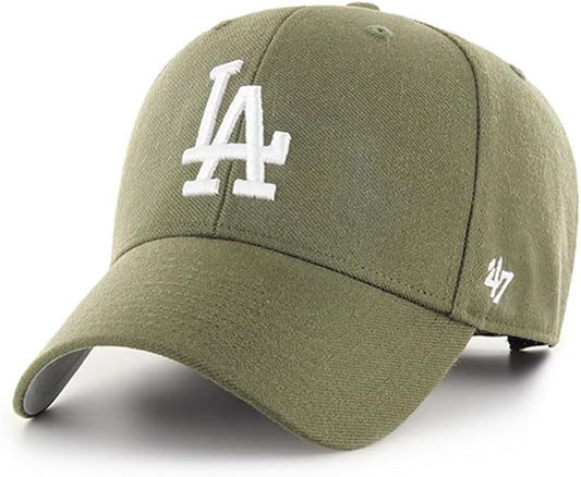'47 Los Angeles Dodgers Hat Mens Womens MVP Adjustable Cap, Sandalwood Green