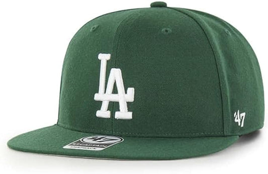 47 Los Angeles Dodgers Hat Mens Womens Adjustable Baseball Cap, Structured Fit, Dark Green, One Size…