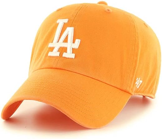 '47 Los Angeles Dodgers Clean Up Dad Hat Baseball Cap - Gold…