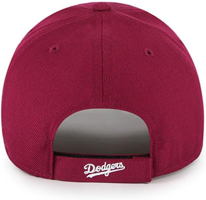 '47 Los Angeles Dodgers Hat Mens Womens MVP Adjustable Baseball Cap, Cardinal Red, One Size