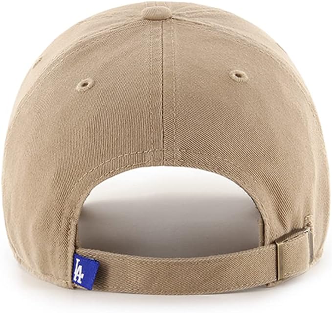 '47 Los Angeles Dodgers Clean Up Dad Hat Adjustable Baseball Cap - Khaki/Black