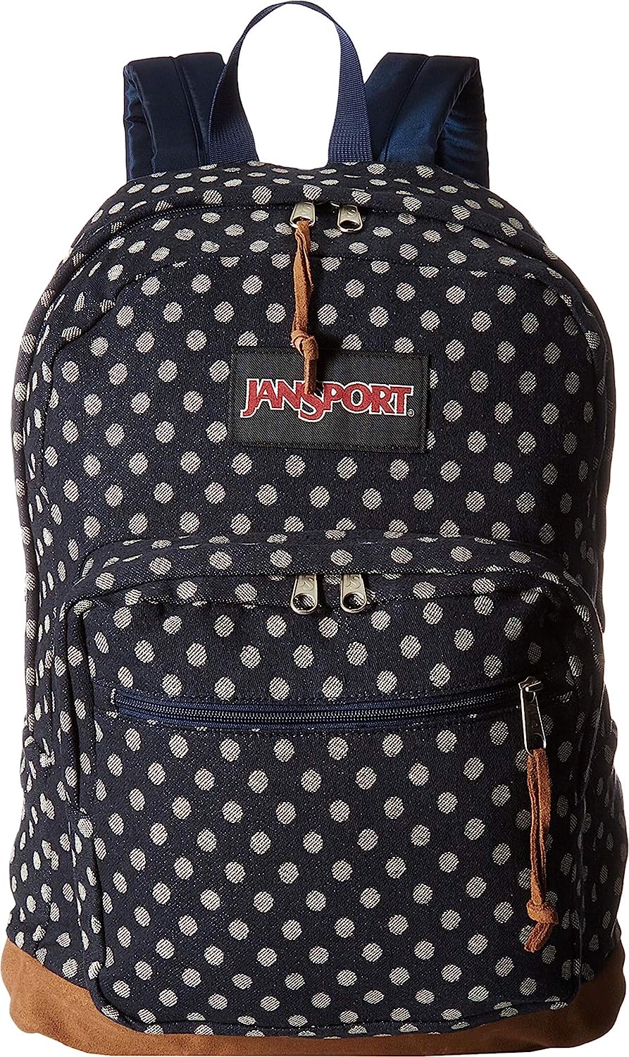 Jansport Right Pack Backpack Navy Twiggy Dot Jacquard – Yocaps