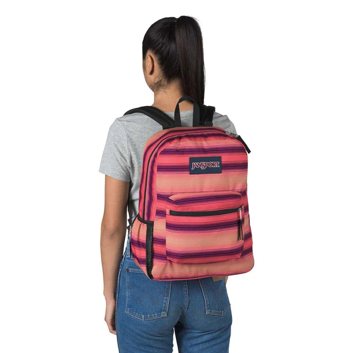 JanSport Backpack Cross Town Sunset Stripe