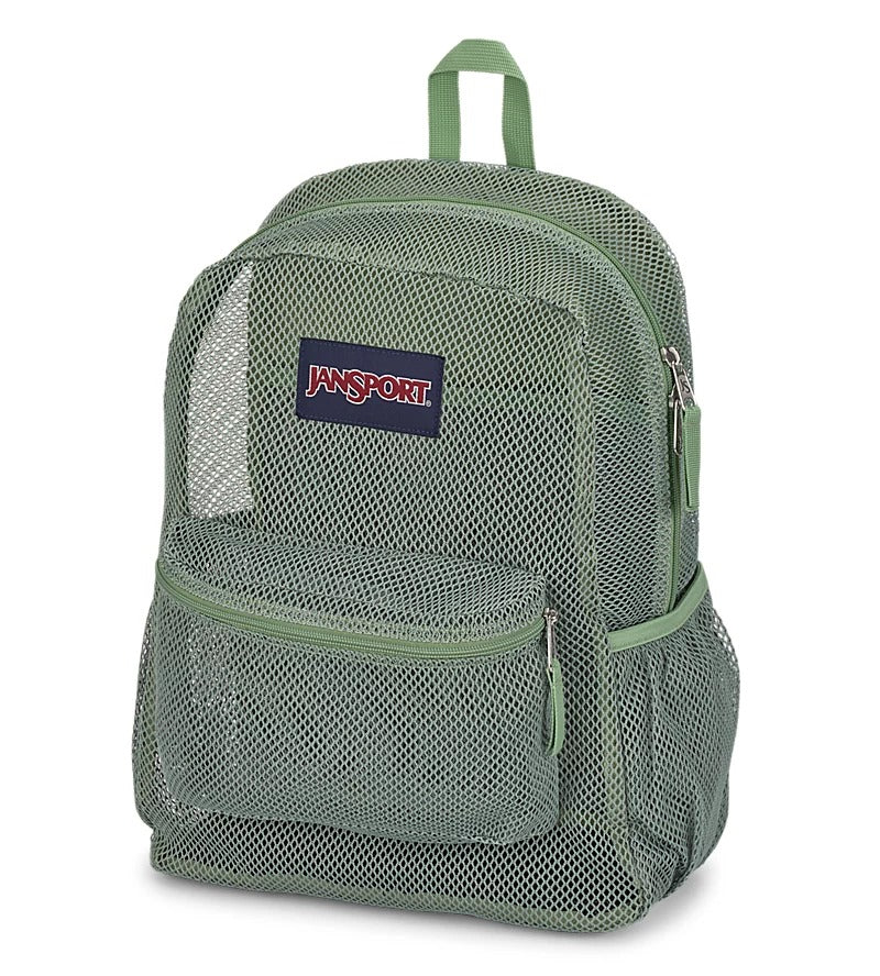 jansport backpack loden frost Cross Town Plus a side mesh water bottle pocket JanSport ECO Mesh Pack Loden