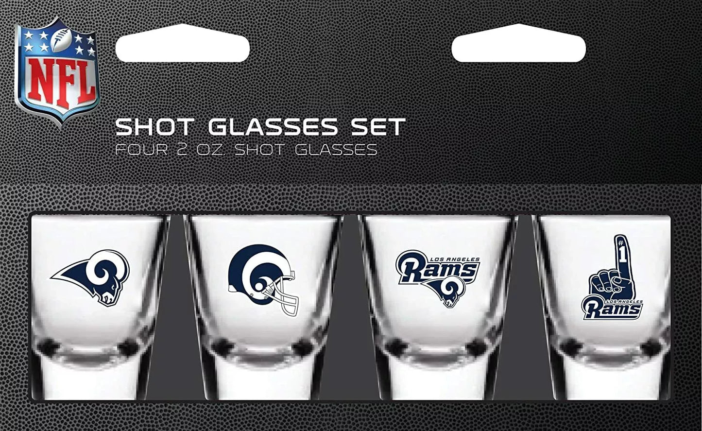 NFL Los Angeles Rams Shot Glass Set 4 Pack Shot Glass Set