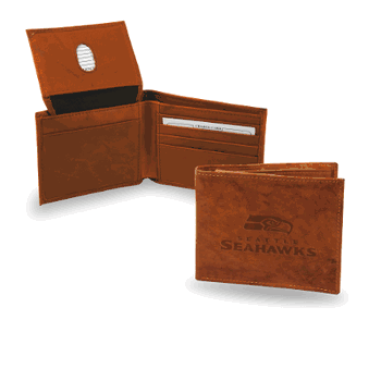 Seattle Seahawks Genuine Leather Billfold Wallet