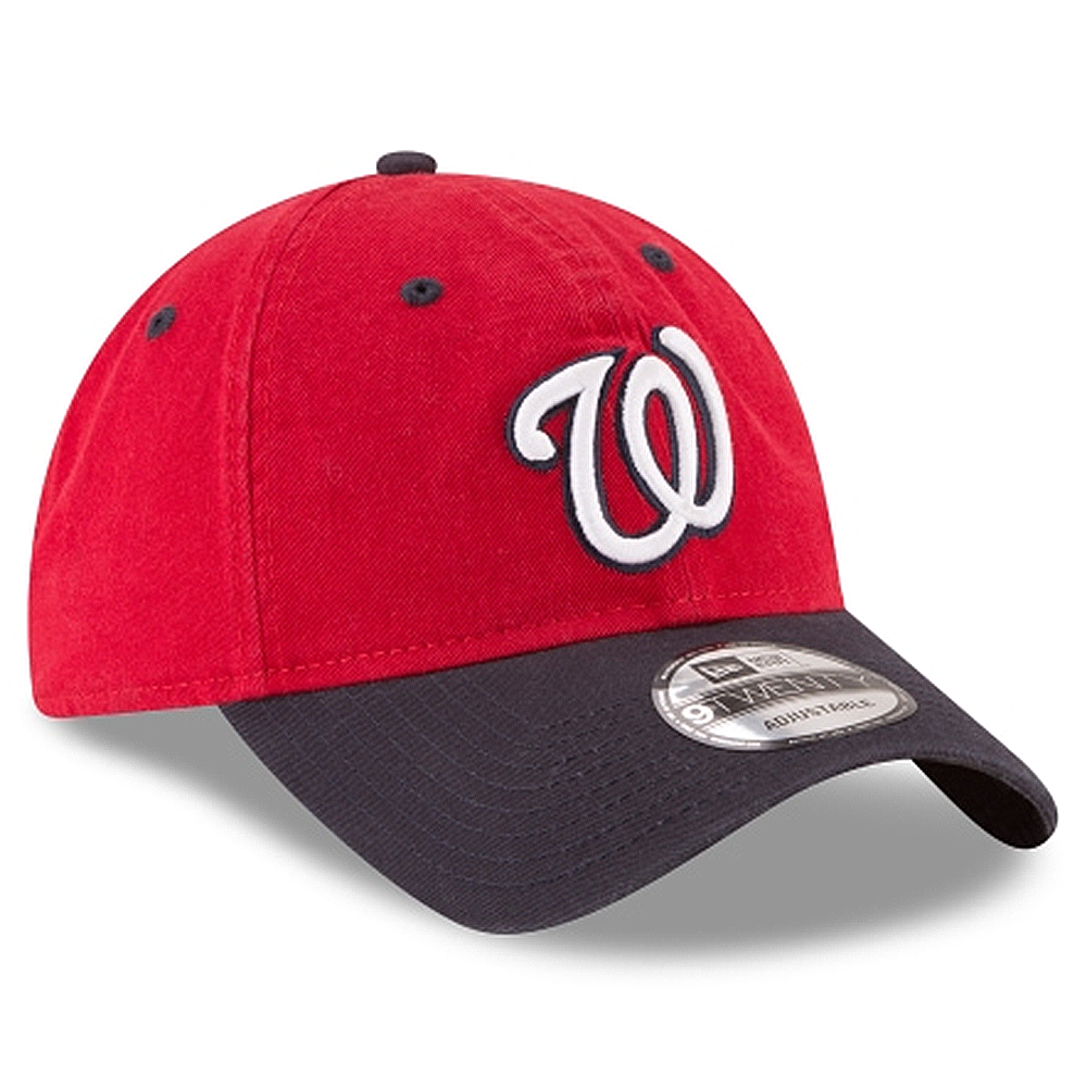 New Era 9TWENTY MLB Washington Nationals Core Classic Adjustable Hat Red/Navy