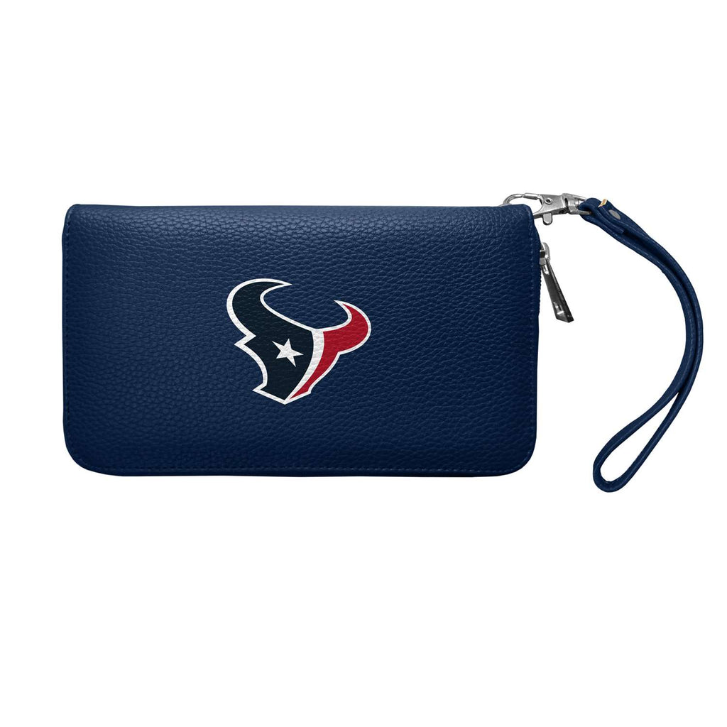 Houston Texans Zip Organizer Wallet Pebble Blue