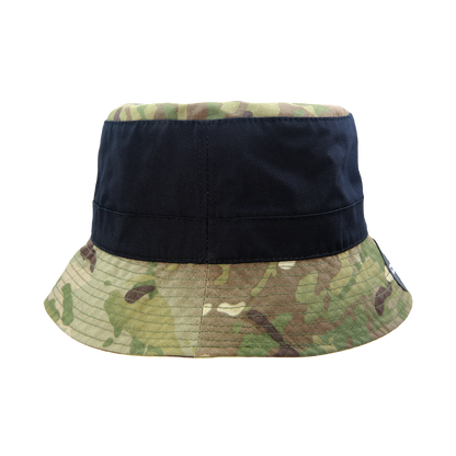 Multi Camo Relaxed Bucket Hat BLACK/CAMO Fisherman Cap