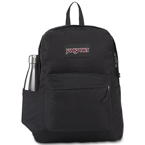 JanSport JS0A4QUE008 Superbreak Plus Black School Laptop Backpack