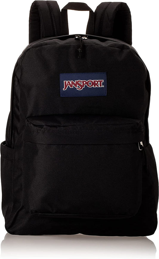 JanSport JS0A4QUE008 Superbreak Plus Black School Laptop Backpack