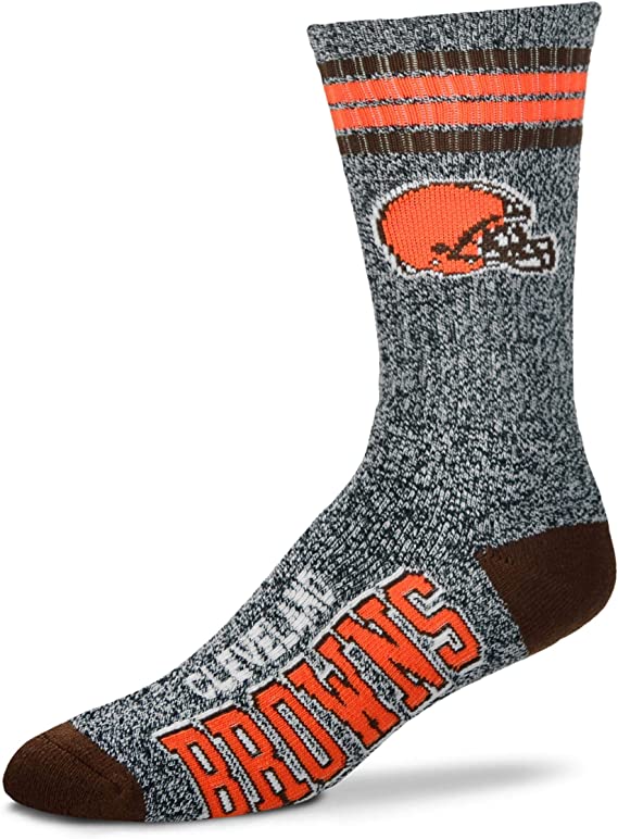 FBF Got Marbled Crew Socks Cleveland Browns Large(10-13)