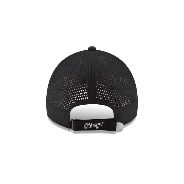 New Era Chicago White Sox Perforated Pivot 9TWENTY Adjustable Hat - Black