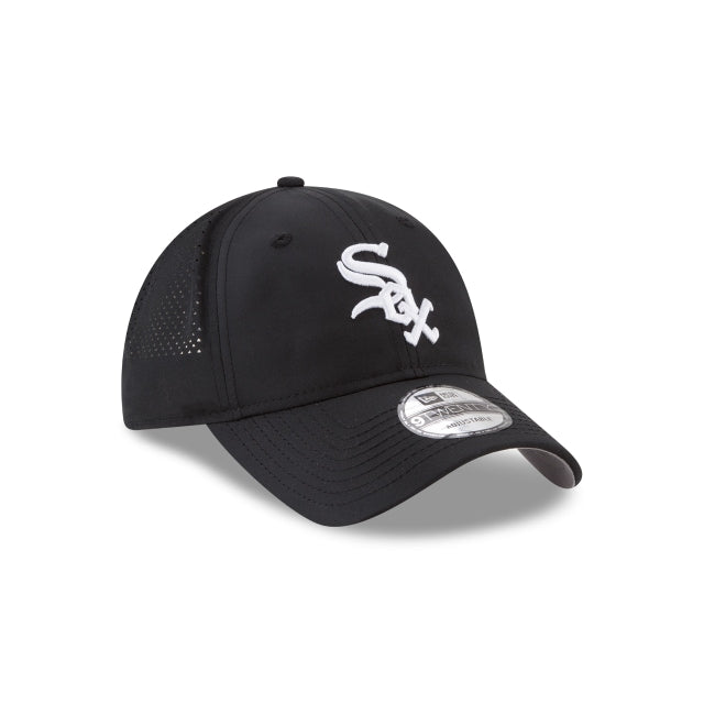 New Era Chicago White Sox Perforated Pivot 9TWENTY Adjustable Hat - Black