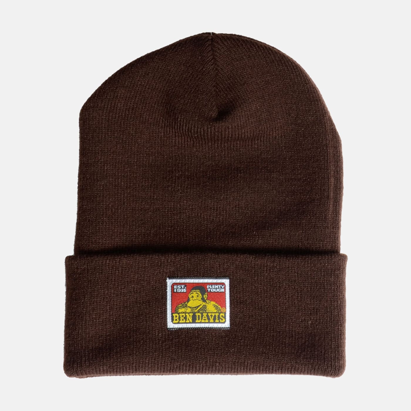 Ben Davis Acrylic Cuffed Beanie Skull Cap - Brown