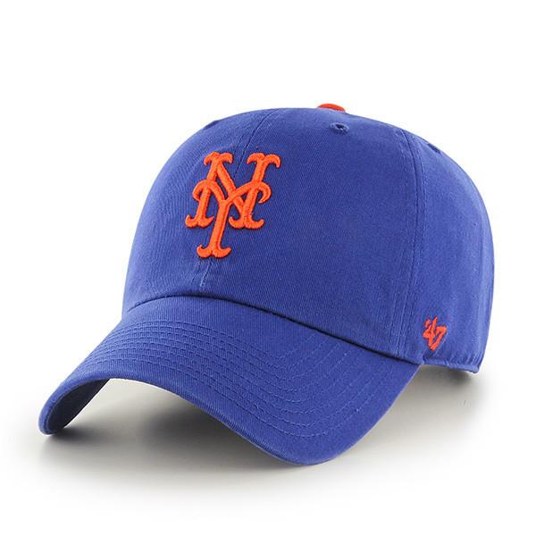 47 Brand MLB New York Mets Clean Up Adjustable Hat Blue – Yocaps