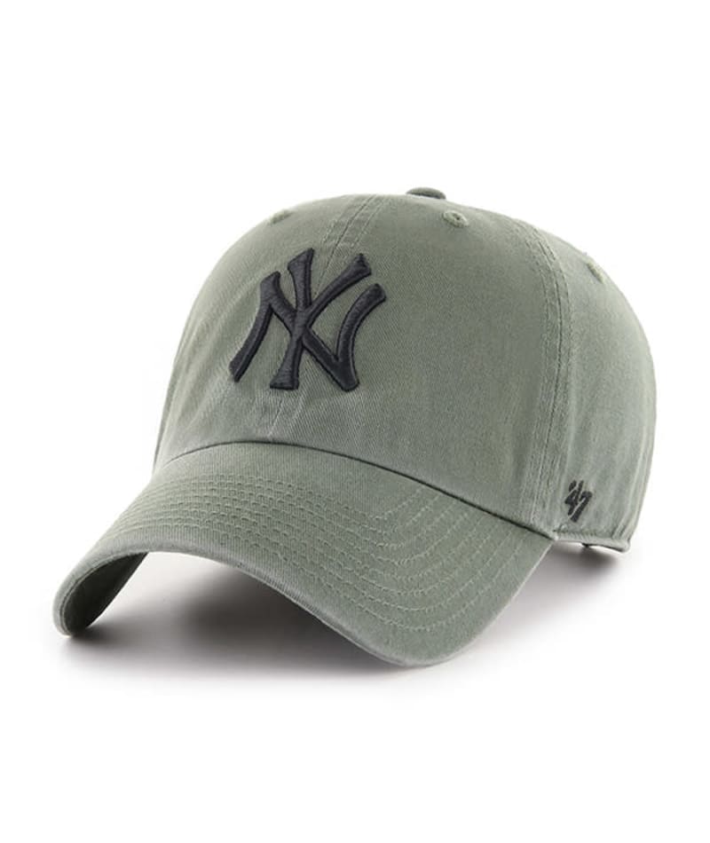 New York Yankees Natural Khaki 47 Brand Clean Up Dad Hat Baseball Cap