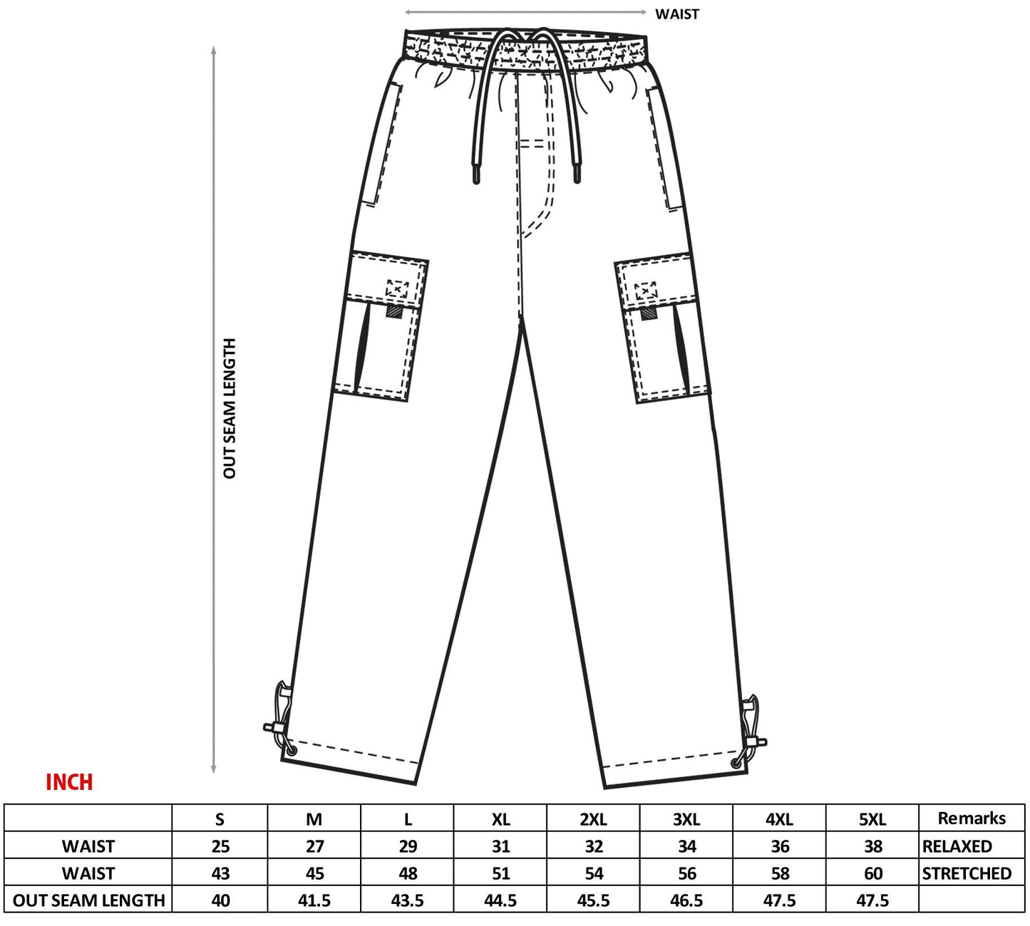 PRO 5 Men's Heavy Weight Fleece Cargo Pants Gym Work Pants Dark Grey