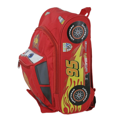 Disney Pixar Cars Todler Boys Backpack Red - 12 Inch