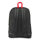 JanSport Backpack Superbreak Black/Fluorescent Red