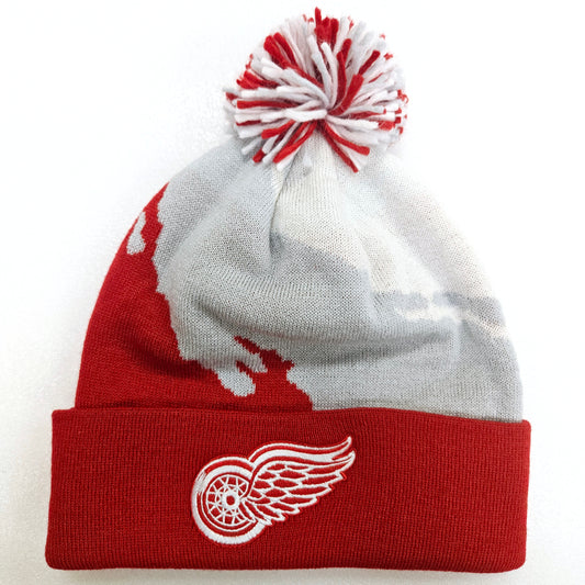 NHL Detroit Red Wings Cuffed Knit Hat with Pom