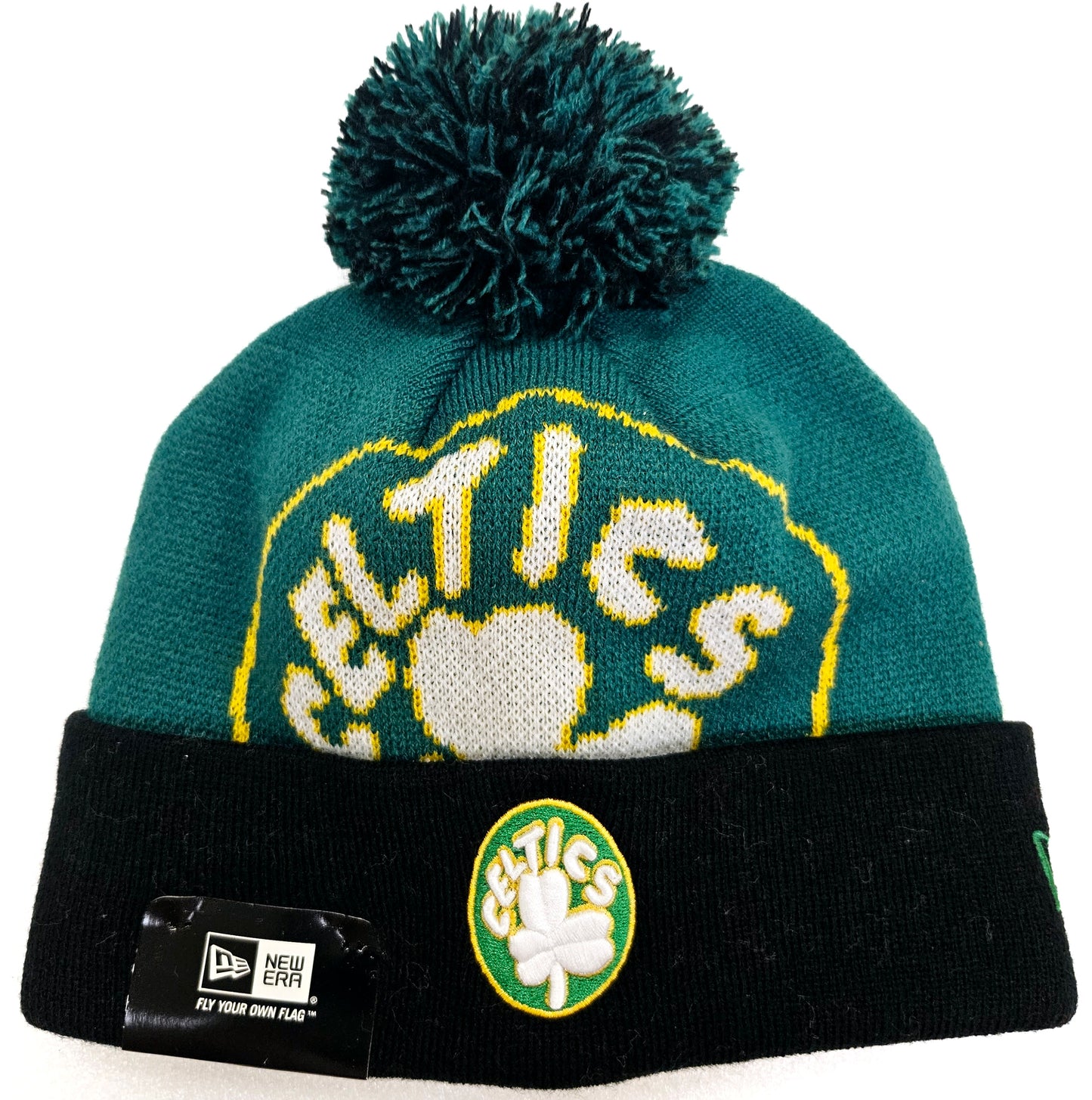 New Era Boston Celtics NBA Cuffed Knit Pom Hat