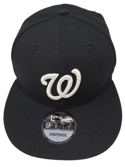 Washington Nationals Authentic New Era 9FIFTY Black Snapback Baseball Cap