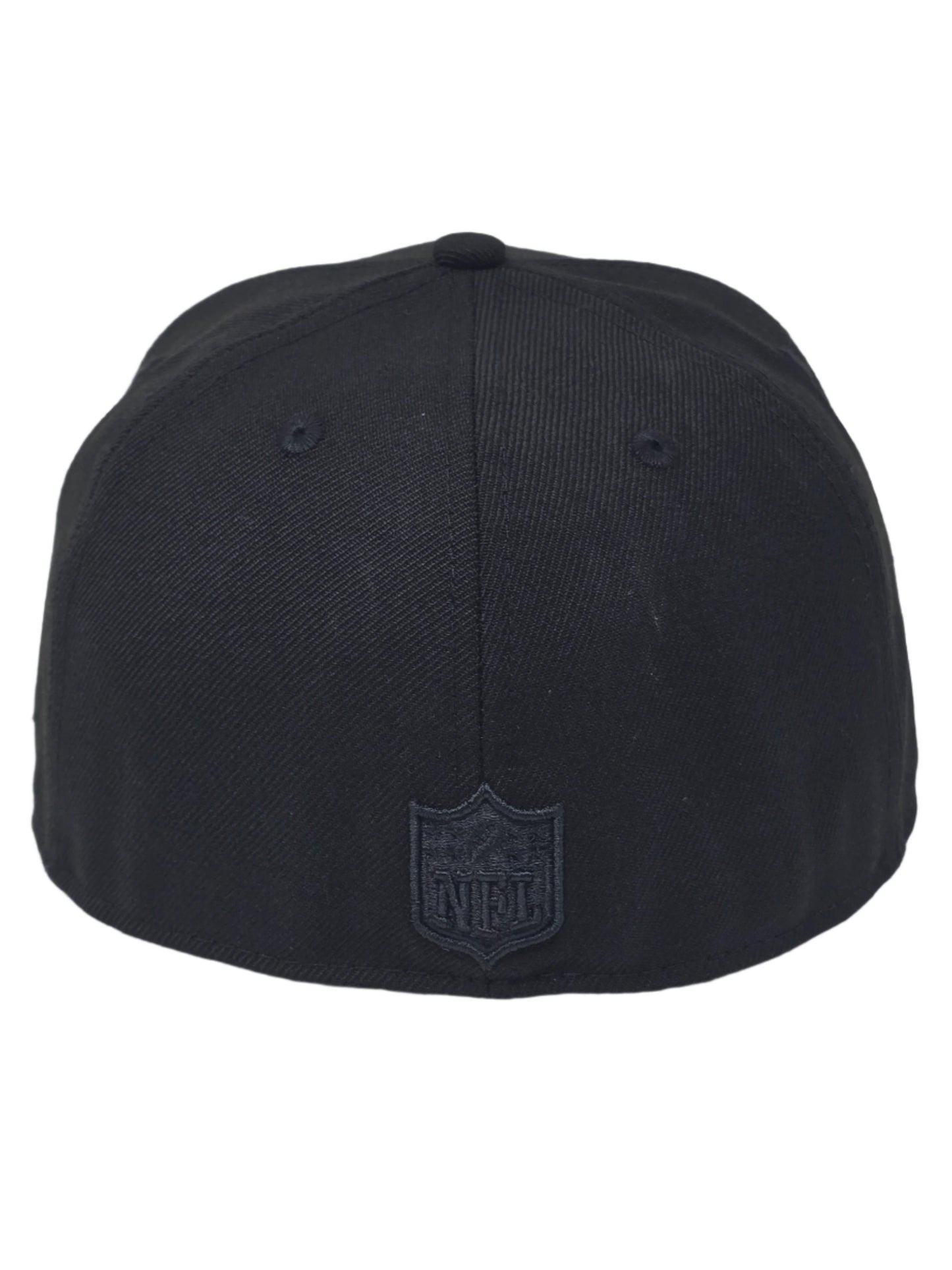 Las Vegas Raiders New Era 59FIFTY Blackout Fitted Hat Authentic Collection