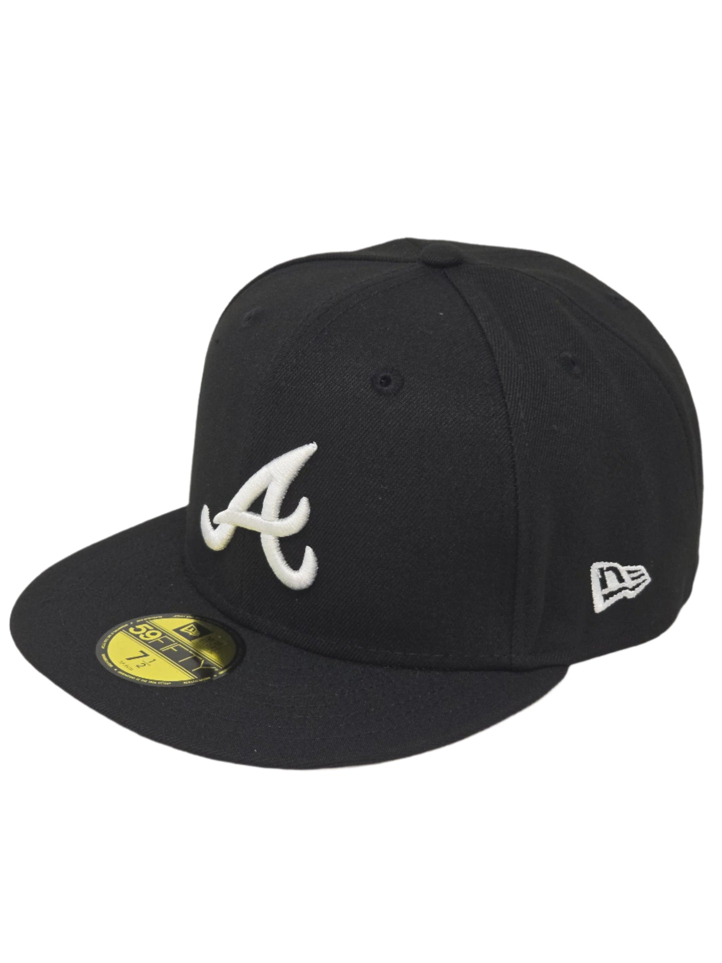 Atlanta Braves New Era 59FIFTY Black Fitted Hat Authentic Collection