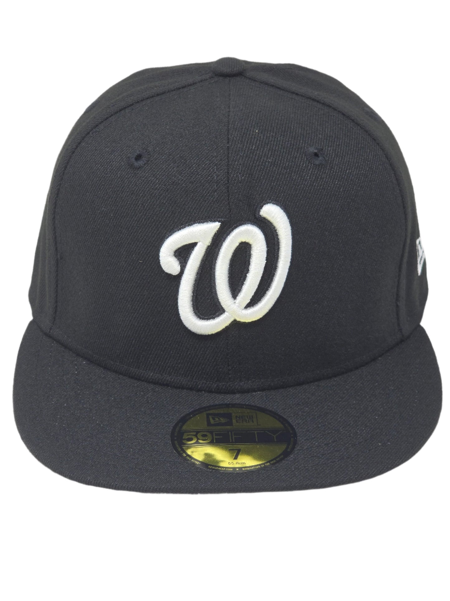 Washington Nationals New Era 59FIFTY Black Fitted Hat Authentic Collection