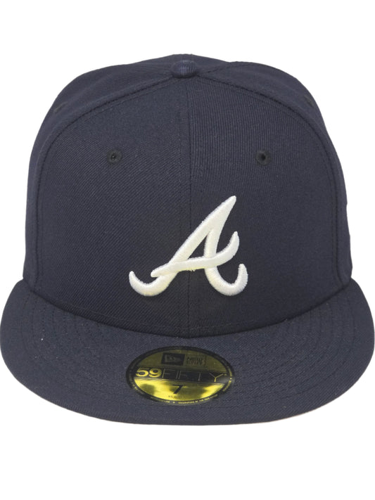 Atlanta Braves New Era 59FIFTY Navy Fitted Hat Authentic Collection