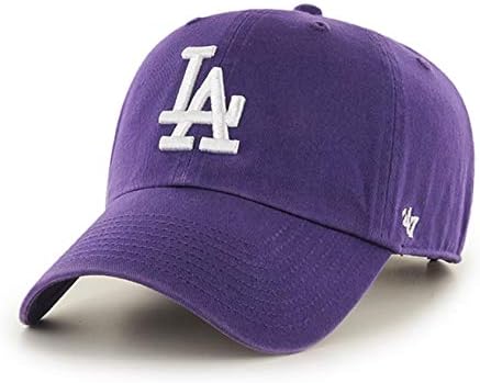 Los Angeles Dodgers Purple Clean Up Adjustable Dad Slouch Cap…