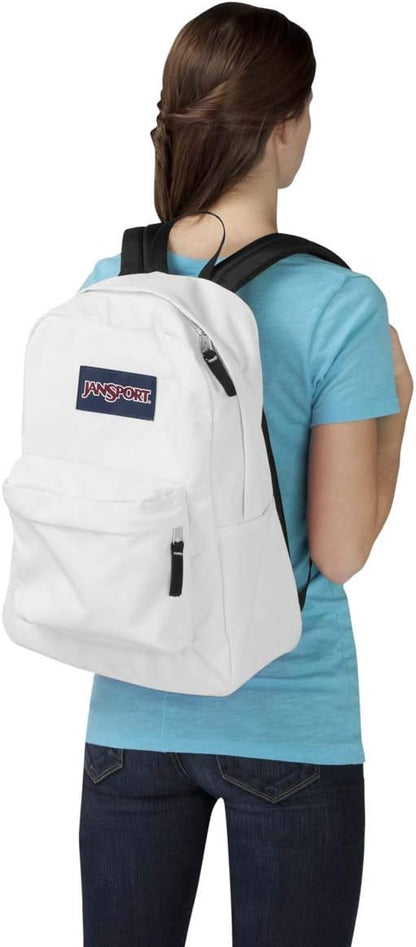 JanSport Superbreak White School Backpack