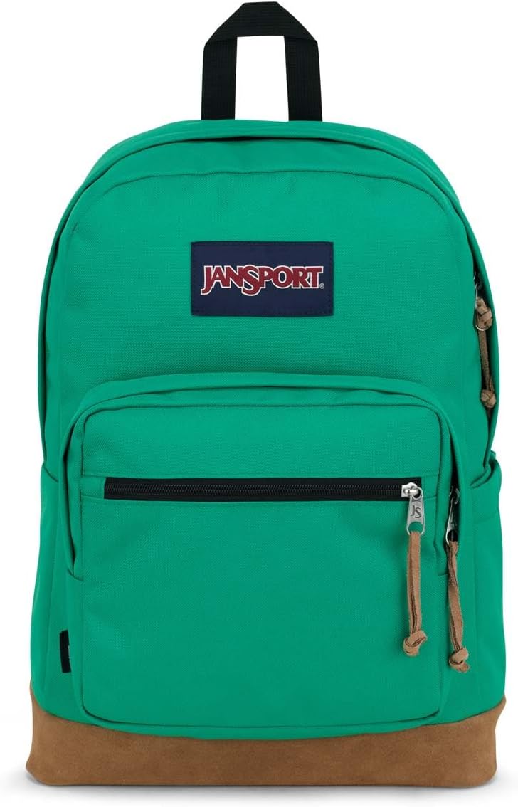 JanSport Right Pack Backpack - Durable Daypack with Padded 15" Laptop Sleeve, Spacious Main Compartment & Integrated Water Bottle Pocket - Jelly Kelly