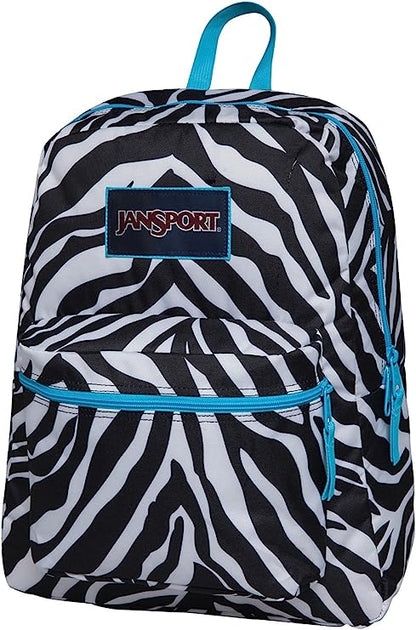 zebra jansport bag Jansport Superbreak Backpack Overexposed Miss Zebra/Mammoth Blue – Yocaps