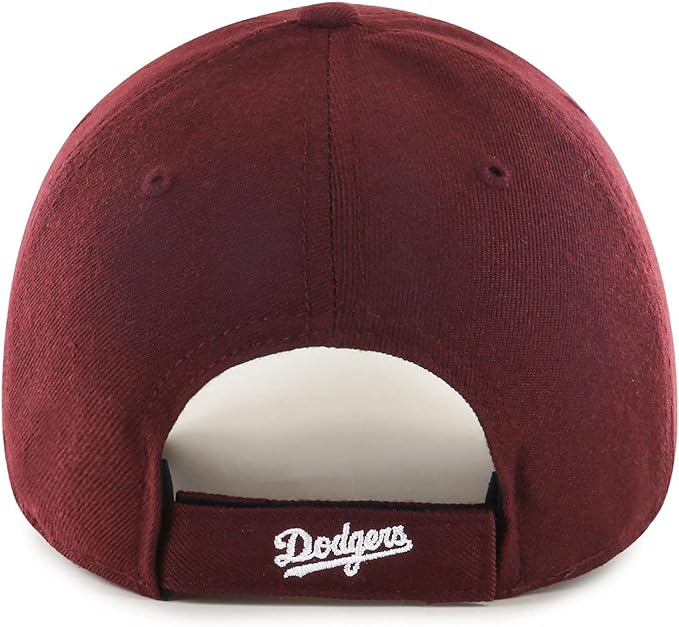 47 Brand Los Angeles Dodgers Cap B-MVP12WBV-KMA, Unisex, czapki z daszkiem, Maroon