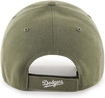 '47 Los Angeles Dodgers Hat Mens Womens MVP Adjustable Cap, Sandalwood Green