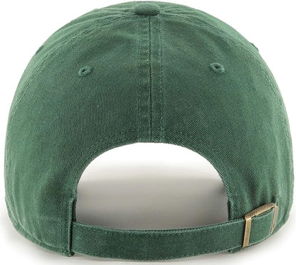 47 Los Angeles Dodgers Mens Womens Clean Up Adjustable Strapback Dark Green Hat with White Logo