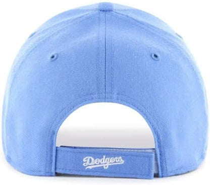 47 Los Angeles Dodgers Hat Mens Womens MVP Adjustable Cap, Periwinkle Blue, White Logo…