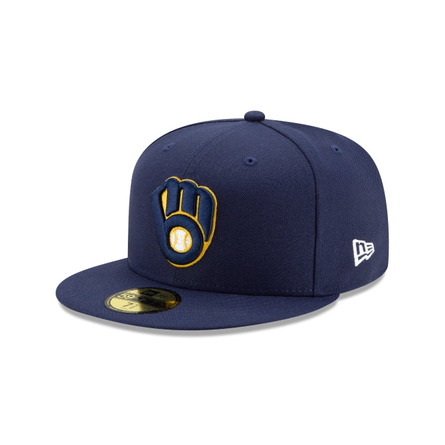 New Era 59FIFTY Fitted Hat Milwaukee Brewers Authentic Collection