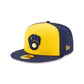New Era 59FIFTY Fitted Hat Milwaukee Brewers Authentic Collection Alt