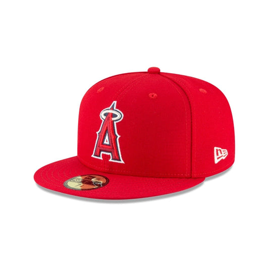 New Era 59FIFTY MLB Los Angeles Angels Authentic Collection On-Field Fitted Hat Rojo