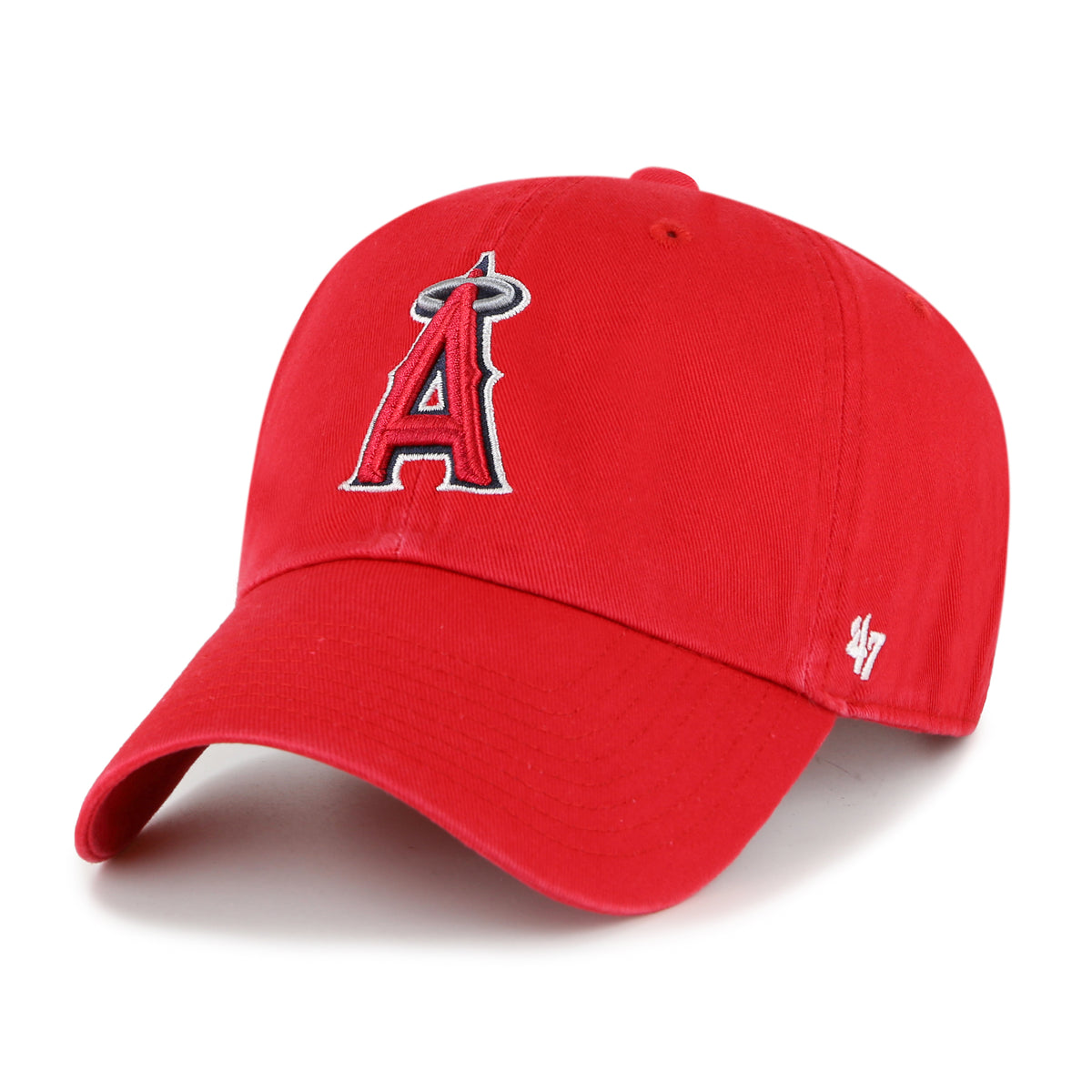 '47 MLB Los Angeles Angels Clean Up Adjustable Hat Red