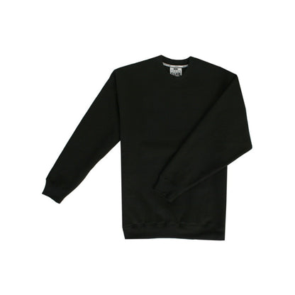 Pro Club Men's Heavyweight Crew Neck Fleece Pullover Sweater S to 5XL - Black