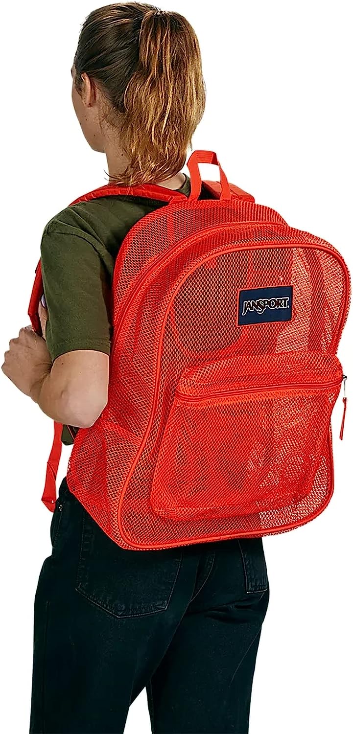 JanSport Mesh Pack Backpack - FIESTA ORANGE