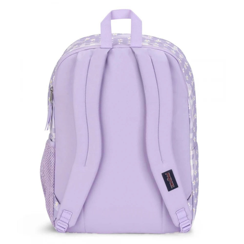JanSport Backpack Big Student Patchwork Waves Purple